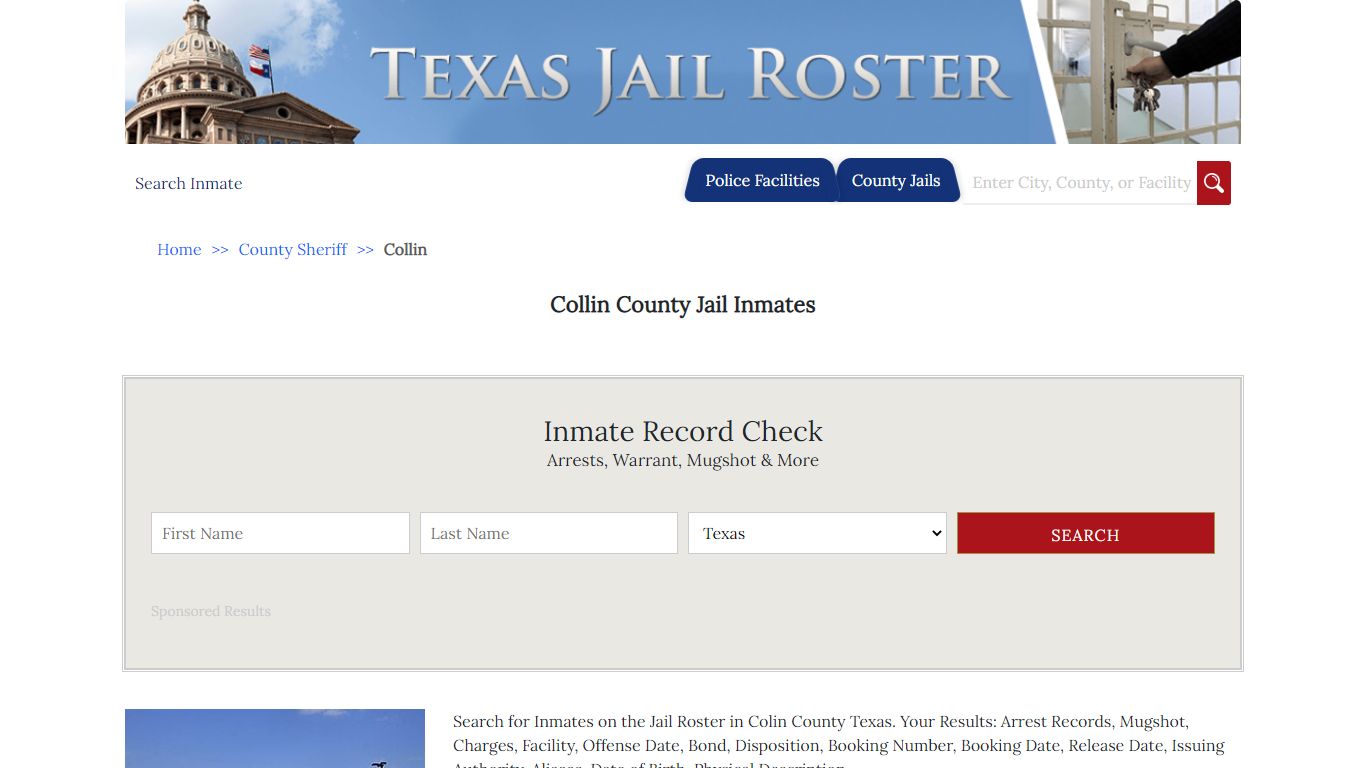 Collin County Jail Inmates | Jail Roster Search